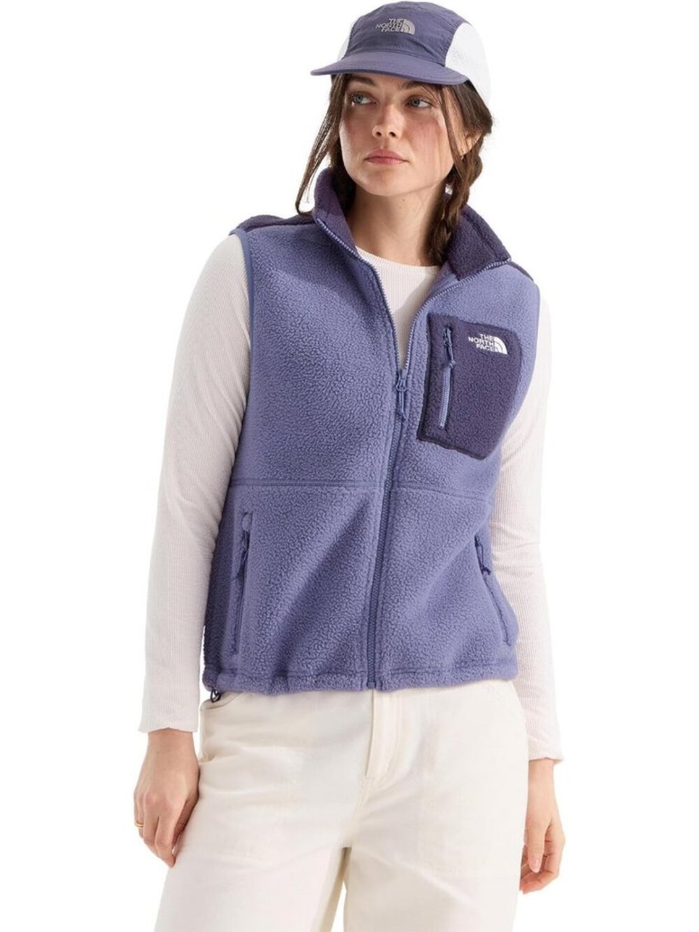 Lightweight Fleece Vest for Women | Zip Up, Stretch Binding, Cinch Cord